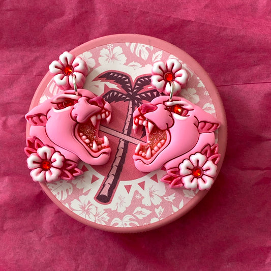 Pink in the Rink 🎀 Florida Panthers Inspired Earrings