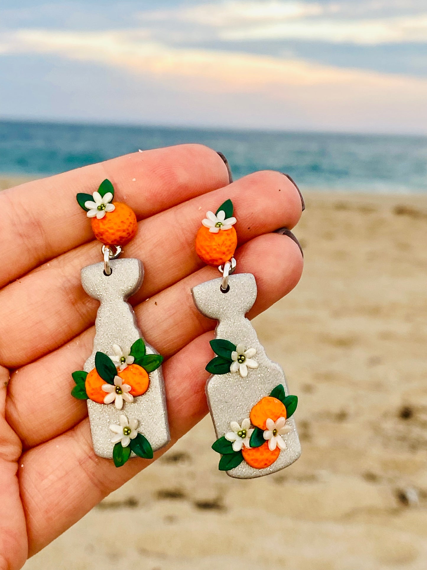 Stanley Cup Earrings - State Flower Collection - Florida Orange Blossom