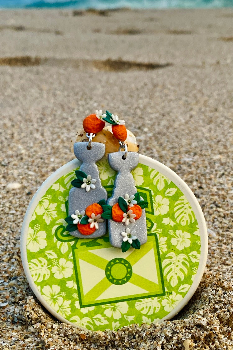 Stanley Cup Earrings - State Flower Collection - Florida Orange Blossom