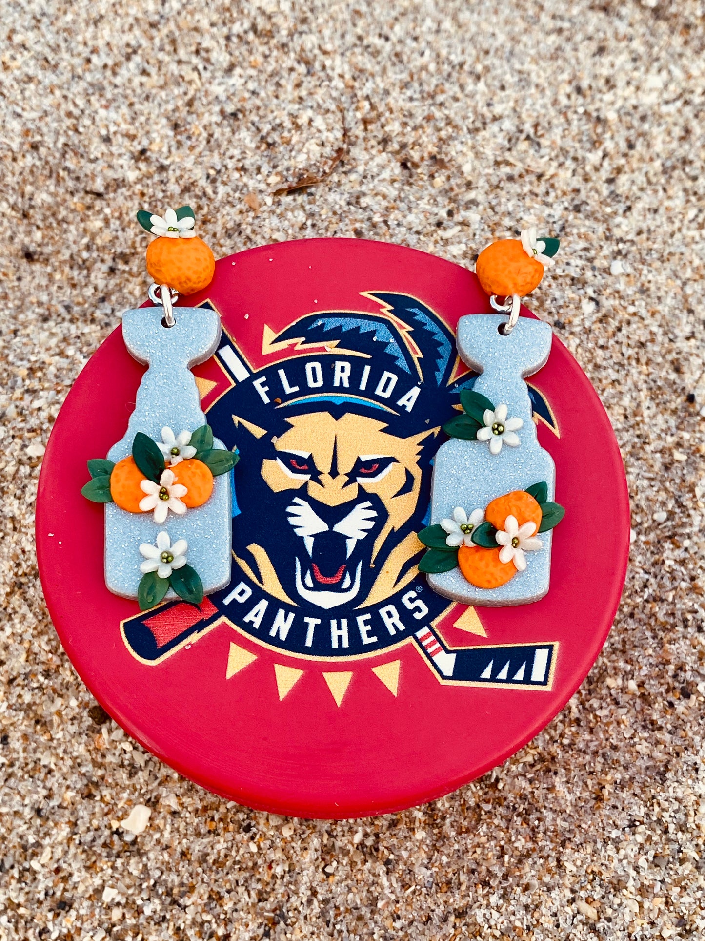 Stanley Cup Earrings - State Flower Collection - Florida Orange Blossom