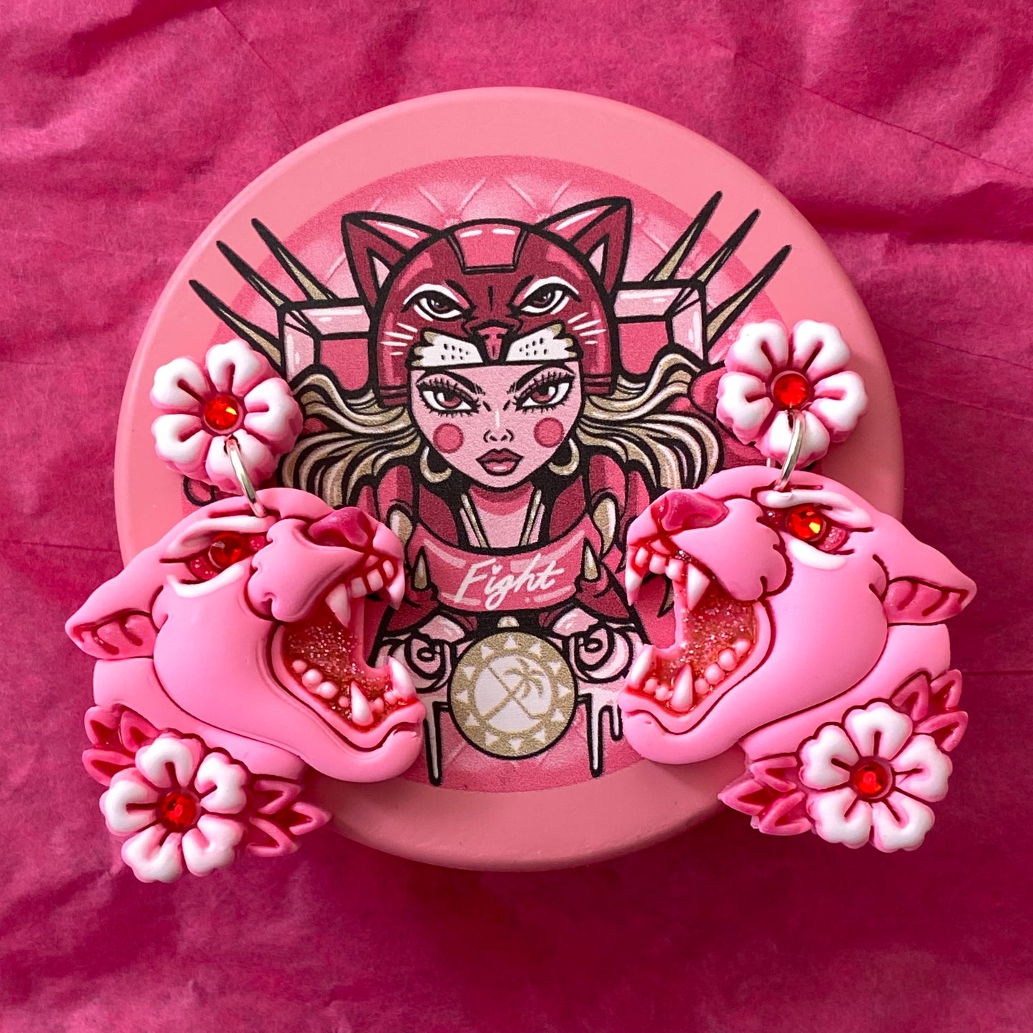 Pink in the Rink 🎀 Florida Panthers Inspired Earrings