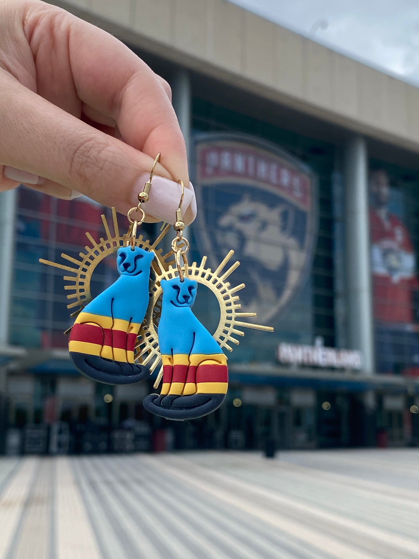 Florida Panthers Reverse Retro Inspired Earrings