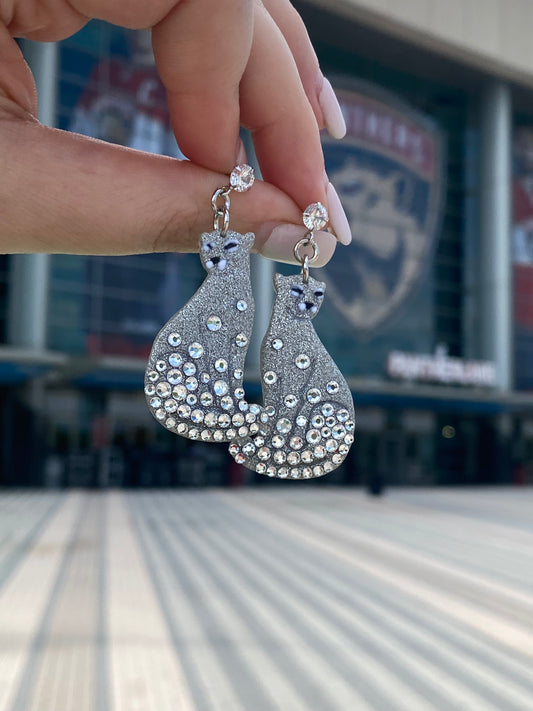 Stanley Cup Finals Florida Panthers Inspired Earrings - Limited Edition Bling!